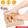 Massage Foot Roller Dual Wooden Stress Relief Roller Acupressure Massage Plantar Relaxation Shiatsu Massage for Foot Leg Back