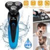 4 In 1Electric Shaver for Men IPX7 Waterproof Beard Trimmer Cordless Rechargeable Razor Beard Nose Hair Face Wet Dry