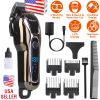 Rechargeable Electric Hair Clipper Cordless Clipper Hair Trimmer Shaver Barber Clipper Hair Cutting Machine