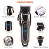 Rechargeable Electric Hair Clipper Cordless Clipper Hair Trimmer Shaver Barber Clipper Hair Cutting Machine