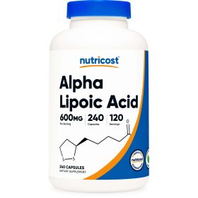 Alpha Lipoic Acid, 300 mg, 240 Capsules, Nutricost