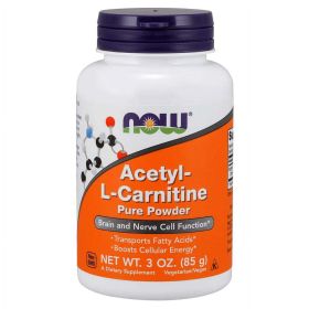 NOW Acetyl L-Carnitine Pure Powder, 57 Servings