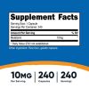 Nutricost Melatonin 10mg, 240 Capsules, Non-GMO Supplement