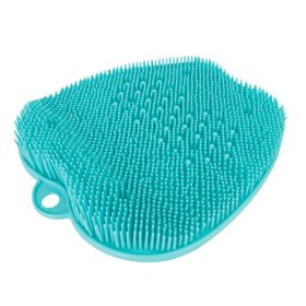 Shower Foot Scrubber Foot Massager Exfoliation Cleaner Mat Improve Foot Circulation Scrubber Foot Pain Relief Mat w/ Anti-slip Suction Cups (Option: FootScrubberCleanerAqua)