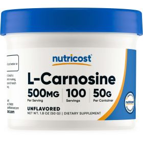 Nutricost L-Carnosine Supplement Powder 50 Grams (100 Servings) (Brand: eSupplements, llc)