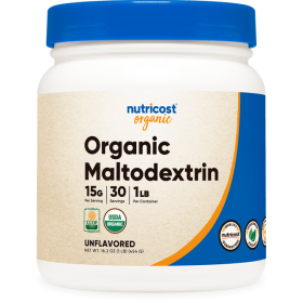 Nutricost Organic Maltodextrin Powder 1lb- Non-GMO & Gluten Free Supplement (Brand: eSupplements, llc)