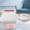 StressRelieving Foot Spa Foldable Design with Heat Bubbles Vibration