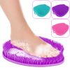 Shower Foot Scrubber Foot Massager Exfoliation Cleaner Mat Improve Foot Circulation Scrubber Foot Pain Relief Mat w/ Anti-slip Suction Cups