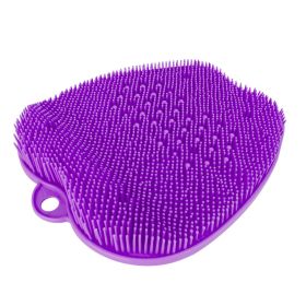 Shower Foot Scrubber Foot Massager Exfoliation Cleaner Mat Improve Foot Circulation Scrubber Foot Pain Relief Mat w/ Anti-slip Suction Cups (Option: FootScrubberCleanerPurple)